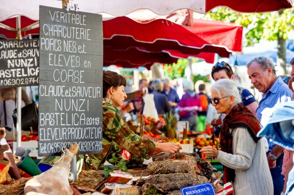 Korsika-Ajaccio-Markt