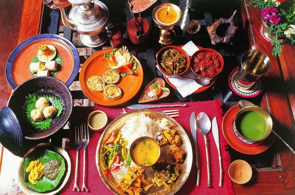 Nepal-Kathmandu-Dwarika's-Hotel-Restaurant-Krishnarpan-Speise