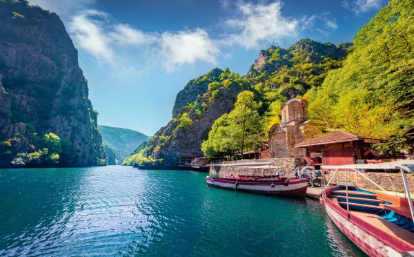 Mazedonien-Matka-Tal-Boote