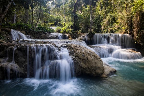 Laos_Kuang_Sy_Wasserfälle